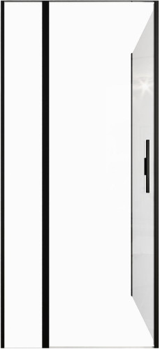 Душевой уголок Allen Brau Priority 90x100 3.31027.BBA+3.31048.BBA цвет профиля Черный браш стекло прозрачное