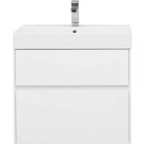 Тумба с раковиной Aquanet Бруклин 70 212597 подвесная Белая МДФ / ЛДСП