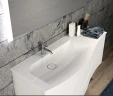 Тумба с раковиной Burgbad Sinea 2.0 120 SFFQ121L F2800 G0165 C0001*1 подвесная Белая