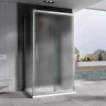 Душевой уголок Abber Schwarzer Diamant 130x60 AG30130MH-S60M-S60M профиль Хром стекло матовое