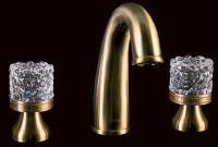 Смеситель для раковины Boheme Crystal 317-CRST Бронза латунь