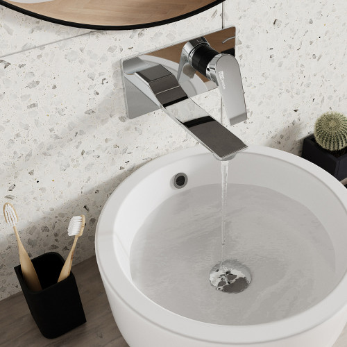 Смеситель для раковины WasserKRAFT Lopau 3230 Хром латунь встраиваемый