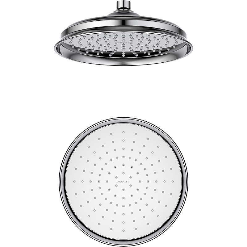 Верхний душ Aquatek Классик AQ2088CR Хром нержавеющая сталь на потолок