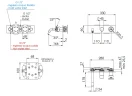 Смеситель для ванны Remer Chrono CH54D2RP цвет Медь брашированная