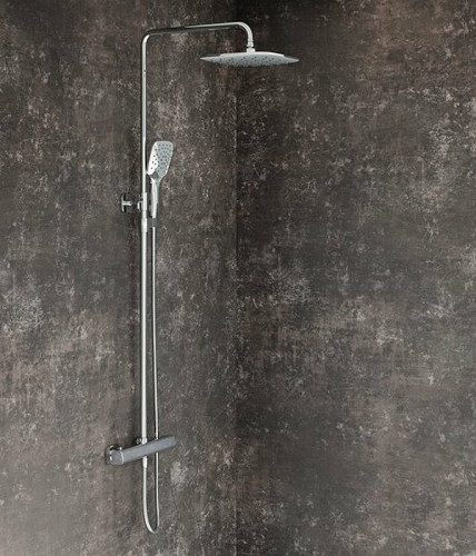 Душевая система Ravak 10° Free TD F 091.00/150 X070141 с термостатом Хром латунь на стену