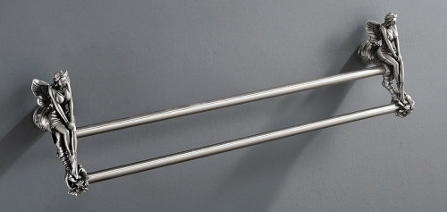 Полотенцедержатель Art&amp;Max Fairy AM-B-0988-T двойной Серебро