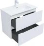 Тумба с раковиной Aquanet Джейн 2.0 80 378309 подвесная цвет Белый сатин