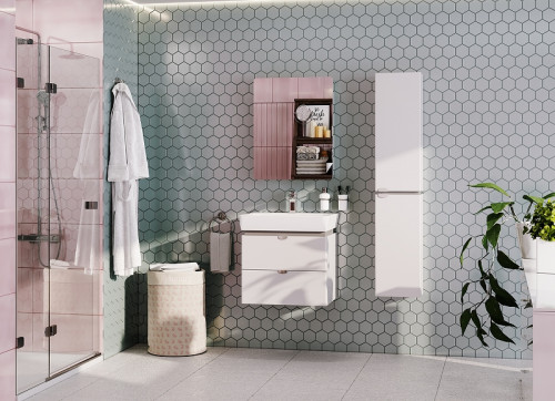 Тумба под раковину Aquaton Скай 60 1A238201SY010 подвесная Белый МДФ / ЛДСП