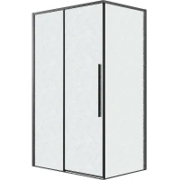 Душевой уголок Grossman Galaxy 110х90 120.K33.01.1190.21.02 профиль Черный матовый стекло шиншилла
