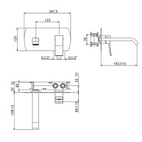 Смеситель для раковины Gattoni Ely 8835/88C0 Хром
