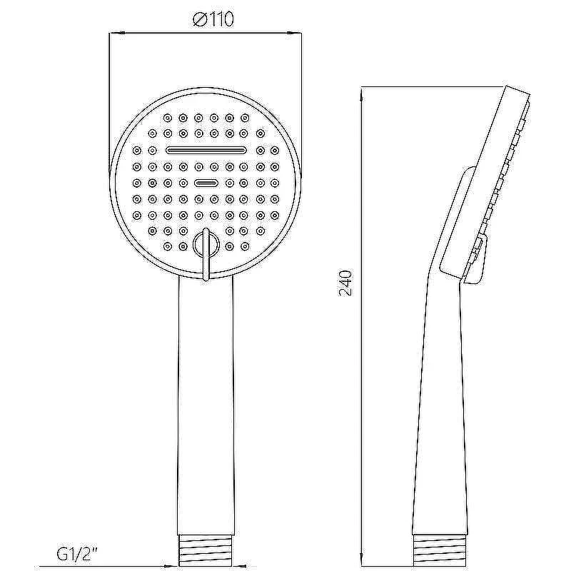 Ручной душ Melodia della vita Standard MKP20438 Хром