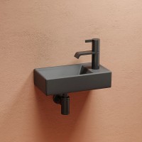 Раковина Ceramicanova Element 41 L CN6051LMDH Темный антрацит матовый фарфор подвесная
