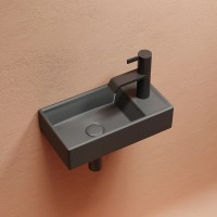 Раковина Ceramicanova Element 41 L CN6051LMDH Темный антрацит матовый фарфор подвесная