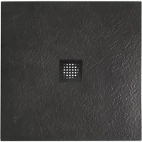 Душевой поддон из искусственного камня BelBagno Uno 90x90 TRAY-MR-UNO-A-90-35-NERO-NO Черный матовый