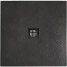 Душевой поддон из искусственного камня BelBagno Uno 90x90 TRAY-MR-UNO-A-90-35-NERO-NO Черный матовый