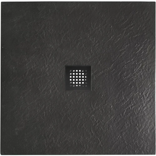 Душевой поддон из искусственного камня BelBagno Uno 90x90 TRAY-MR-UNO-A-90-35-NERO-NO Черный матовый
