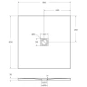 Душевой поддон из искусственного камня BelBagno Uno 90x90 TRAY-MR-UNO-A-90-35-NERO-NO Черный матовый