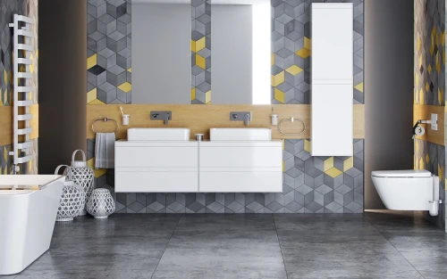 Тумба под раковину Excellent Finli 80 MLEX.1102.800.WHWH подвесная Белый глянец МДФ / ЛДСП