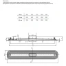 Душевой лоток Bettoserb Slim 55 13100032 с решеткой Хром матовый