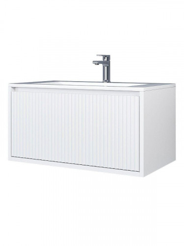Тумба под раковину Uperwood Next Premium 80 3930205156 подвесная цвет Белый матовый