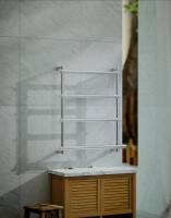 Электрический полотенцесушитель Margaroli Sole 542-4 BOX 5424704CRNB Хром латунь
