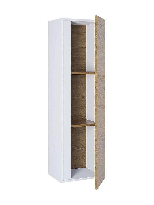 Шкаф пенал Uperwood Barsa 35 293020529 подвесной цвет Белый матовый Дуб сонома