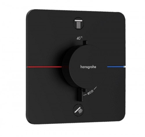 Смеситель для душа Hansgrohe ShowerSelect Comfort Q 15583670 с термостатом цвет Черный матовый