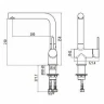 Смеситель для кухни Gattoni Modern 4069/PCC0 Хром латунь