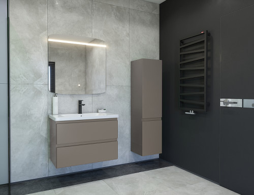 Тумба под раковину Caprigo Forte 80 36112-SF025 подвесная цвет Айрон