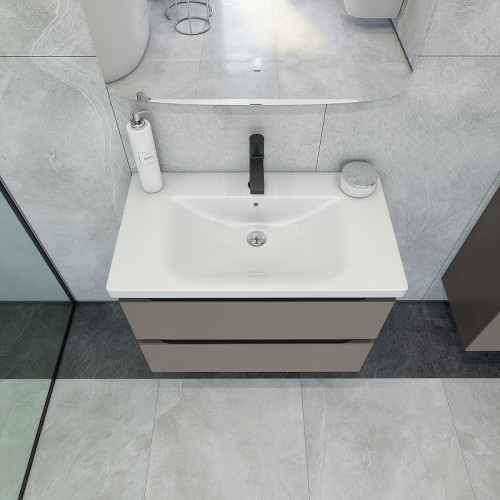 Тумба под раковину Caprigo Forte 80 36112-SF025 подвесная цвет Айрон