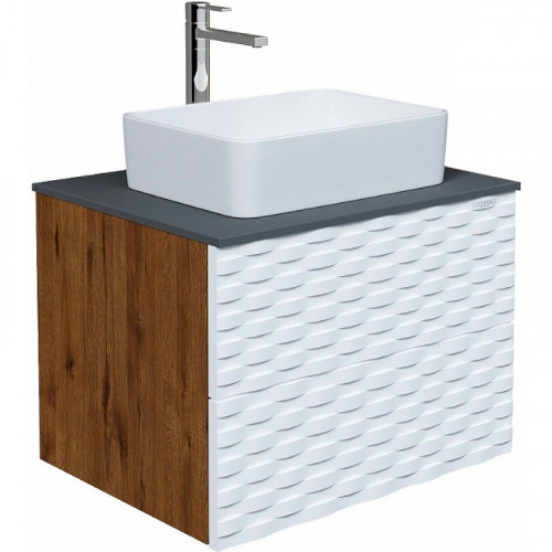 Тумба под раковину Grossman Альба 65 106503 подвесная Веллингтон Белый МДФ / ЛДСП