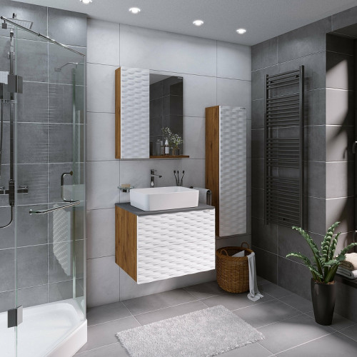 Тумба под раковину Grossman Альба 65 106503 подвесная Веллингтон Белый МДФ / ЛДСП