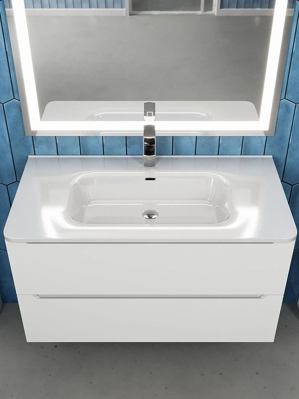 Раковина Uperwood Monica 91 RMonica90wg цвет Белый глянцевый