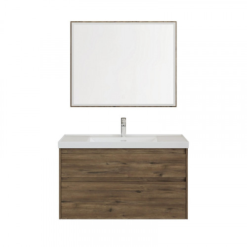 Тумба под раковину Aquanet Nova Lite 2.0 110 346321 подвесная цвет Дуб рустикальный