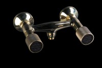 Смеситель для душа Boheme Royal Cristal 294-Royal/CRST black Золото латунь на стену