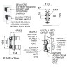Смеситель для душа Remer Qubica Thermo QT937 с термостатом Хром латунь встраиваемый