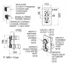 Смеситель для душа Remer Qubica Thermo QT937 с термостатом Хром латунь встраиваемый