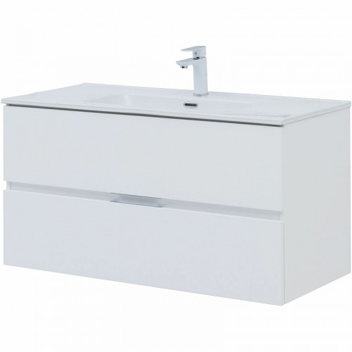 Комплект мебели для ванной Aquanet Алвита New 100 274205 подвесной Белый матовый МДФ / ЛДСП