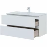 Комплект мебели для ванной Aquanet Алвита New 100 274205 подвесной Белый матовый МДФ / ЛДСП