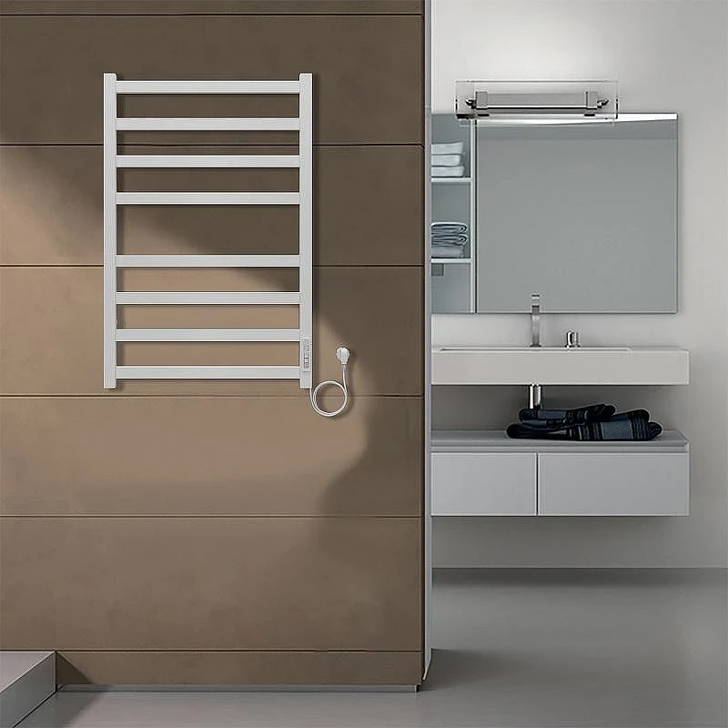 Электрический полотенцесушитель Azario Palermo 500x800 П8 AZ83858W диммер справа Белый