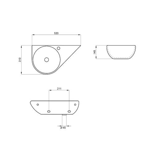 Мини-раковина Lavinia Boho Bathroom Sink 52 33311116 цвет Белый глянцевый