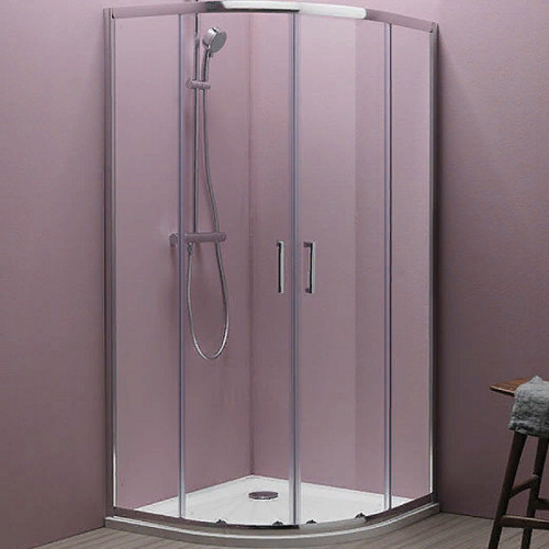 Душевой уголок Kolpa San Eco Quat TKP 90x90 538580 профиль Хром стекло прозрачное