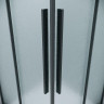 Душевой уголок Grossman Galaxy 110x80 R 300.K33.01.11R80L.21.02 профиль Черный матовый стекло шиншилла