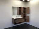 Тумба с раковиной Comforty Бордо 90 00-00006671 подвесная Дуб темно-коричневый МДФ / ЛДСП