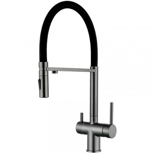 Смеситель для кухни Grocenberg GB4096BG Графит