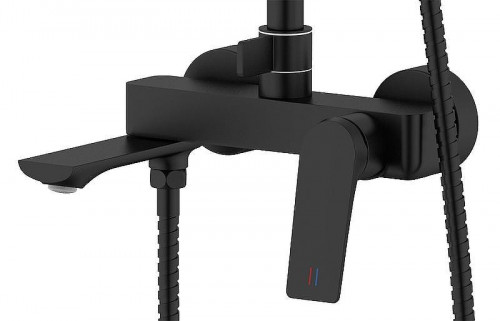 Душевая система Azario Lursy AZ-K2349B цвет Черный матовый