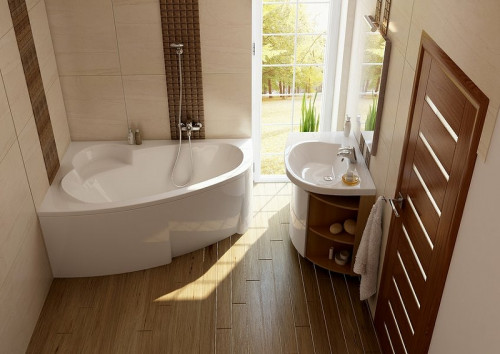 Смеситель для ванны Ravak Rosa RS 022.00/150 X070011 Хром латунь на стену