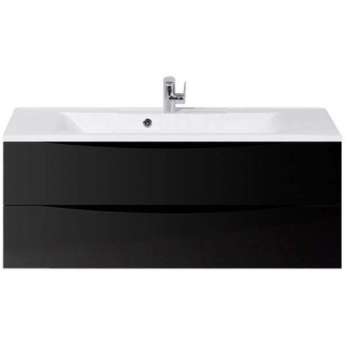 Тумба под раковину BelBagno Marino 120 MARINO-1200-2C-SO-NL-P подвесная Nero Lucido МДФ / ЛДСП