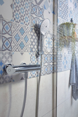 Смеситель для душа Jacob Delafon Villette E23720-CP с термостатом Хром латунь на стену