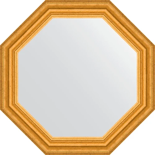 Зеркало Evoform Octagon 57х57 BY 3995 в багетной раме - Состаренное золото 67 мм
